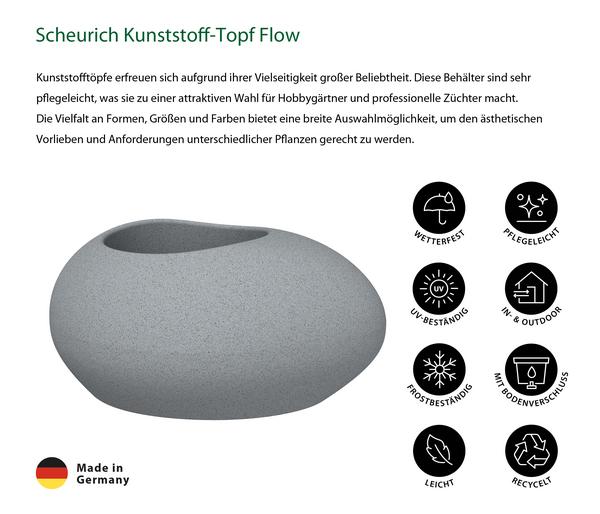 Scheurich Kunststoff-Topf Flow, oval