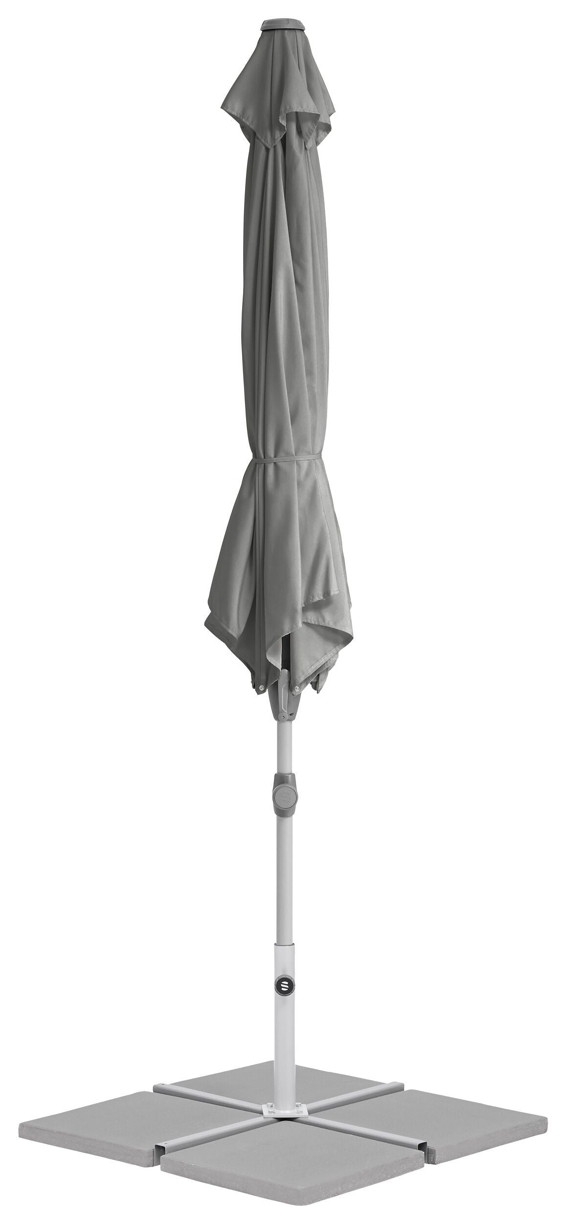 Suncomfort by Glatz SHELL TURN Sonnenschirm - Stone grey / H: 266.0 cm