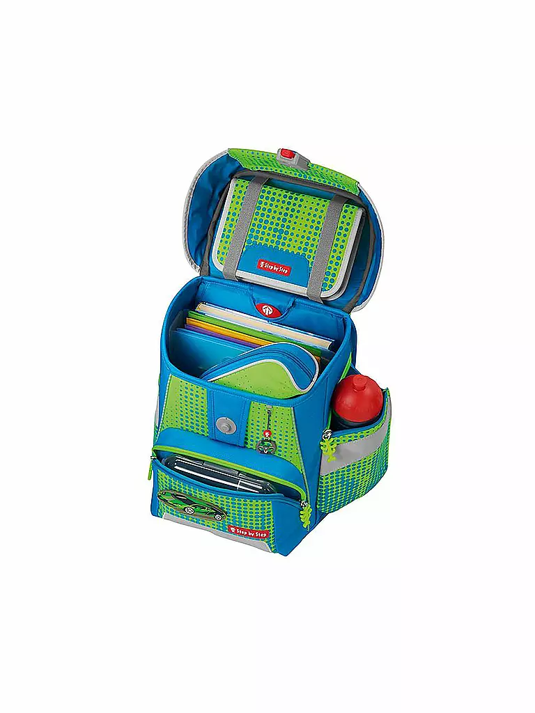 STEP BY STEP Schultaschen Set 5tlg SPACE Neon Race Chuck  hellgrün