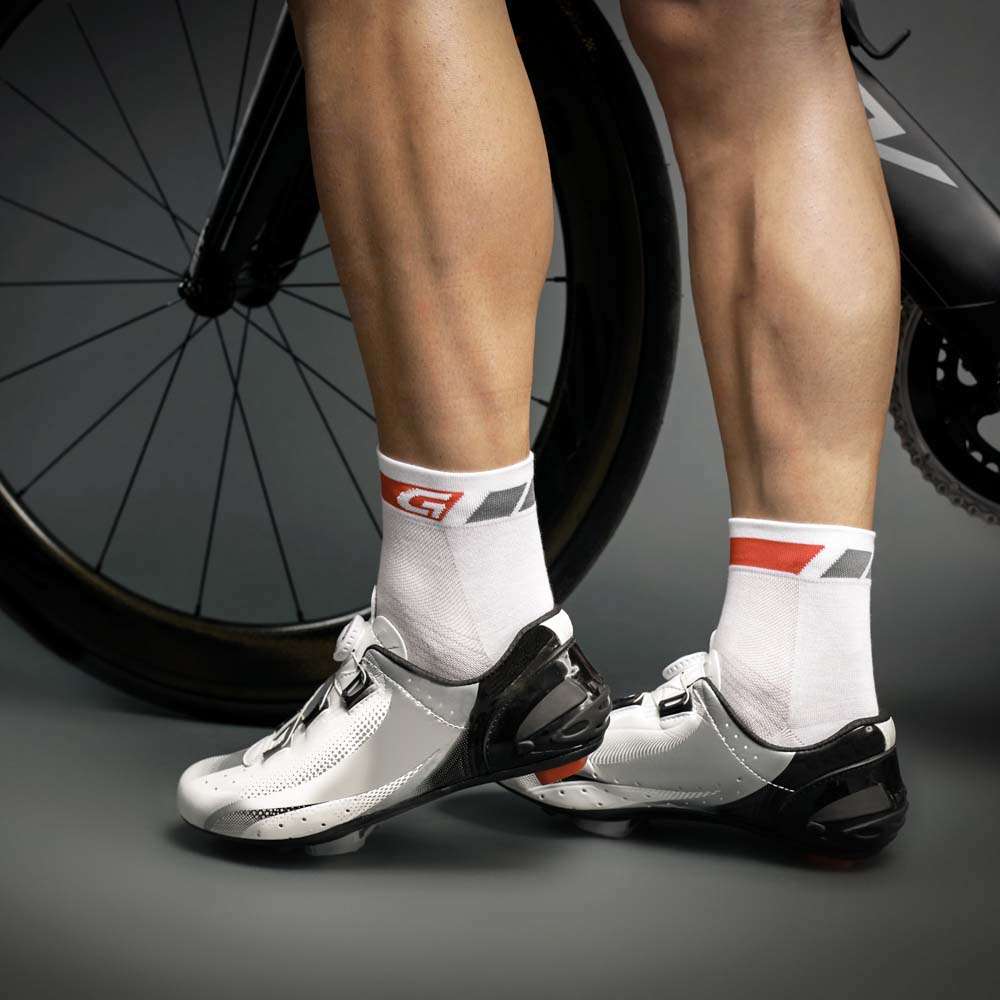 GripGrab Lage Fietssokken Wit 3-pack