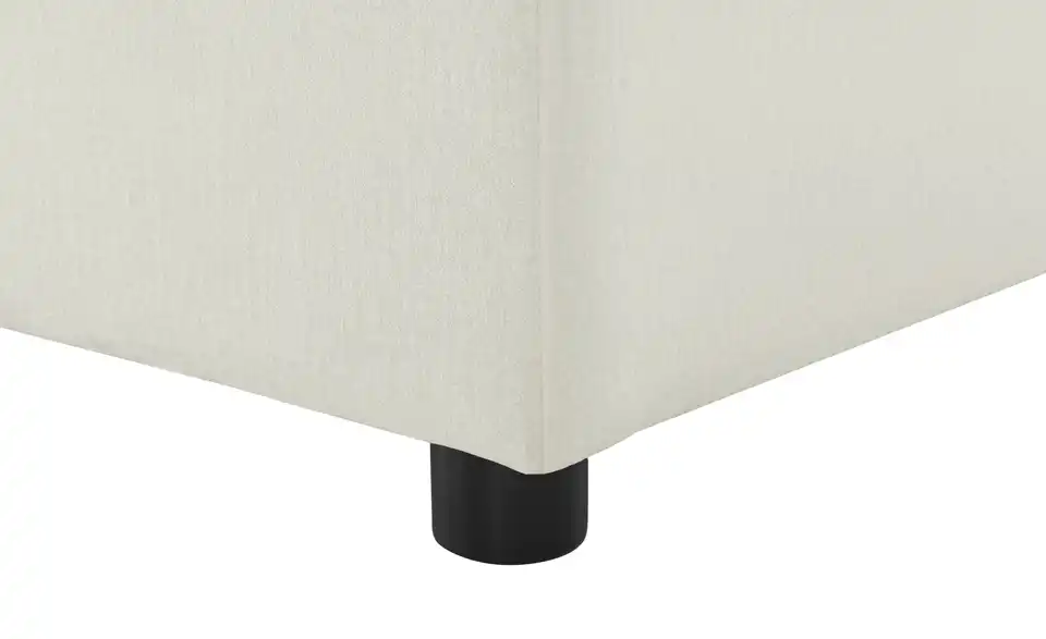 Element Branna Beige Samt Ottomane rechts