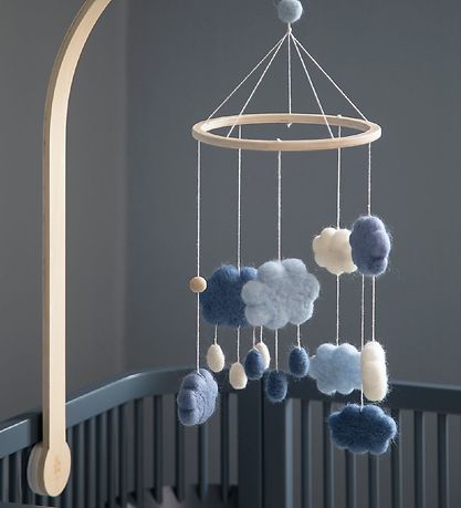 Sebra Baby-Mobiles - Filz - Denim Blue