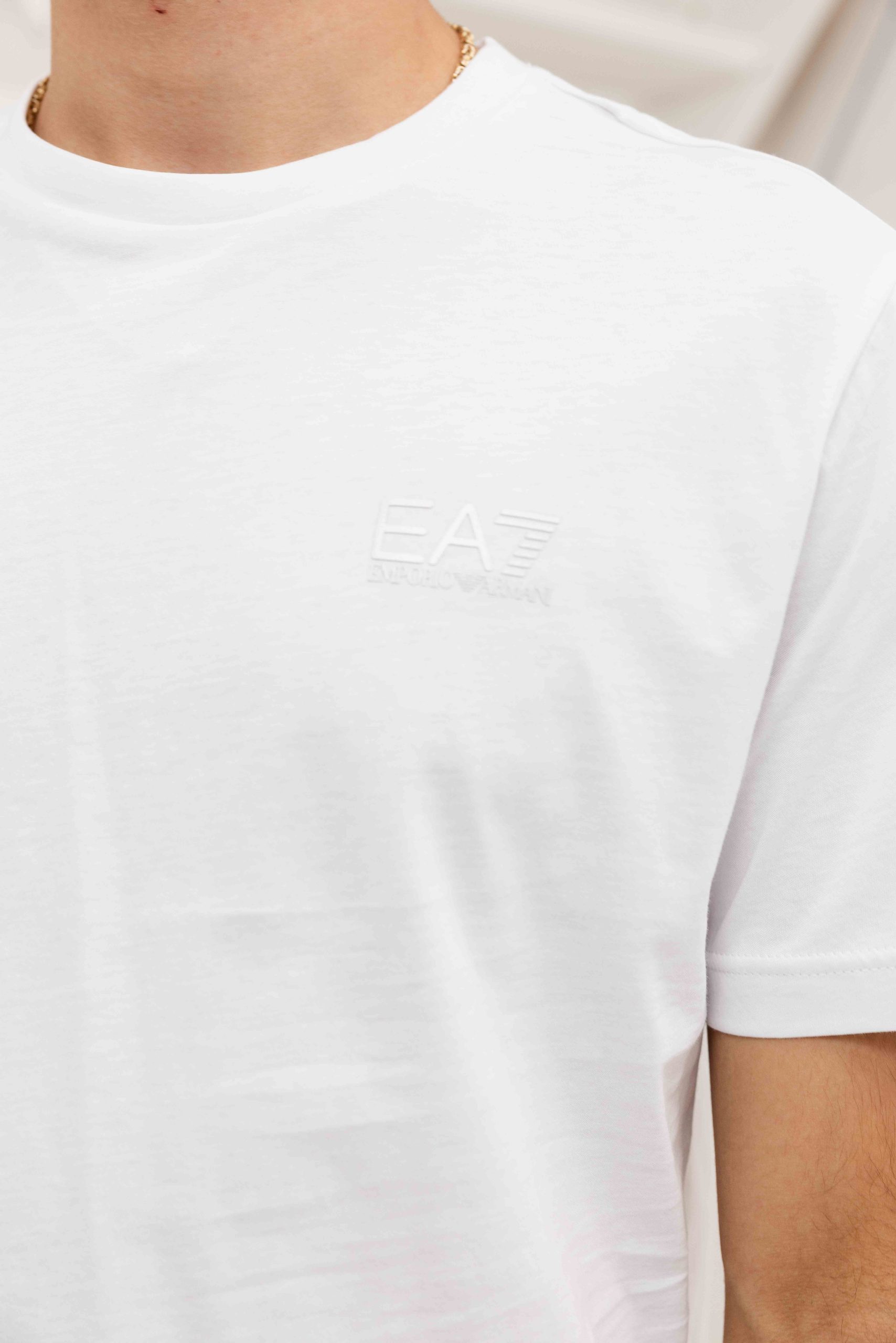 EA7 Emporio Armani 7M001327 T-Shirt Heren Gebroken Wit