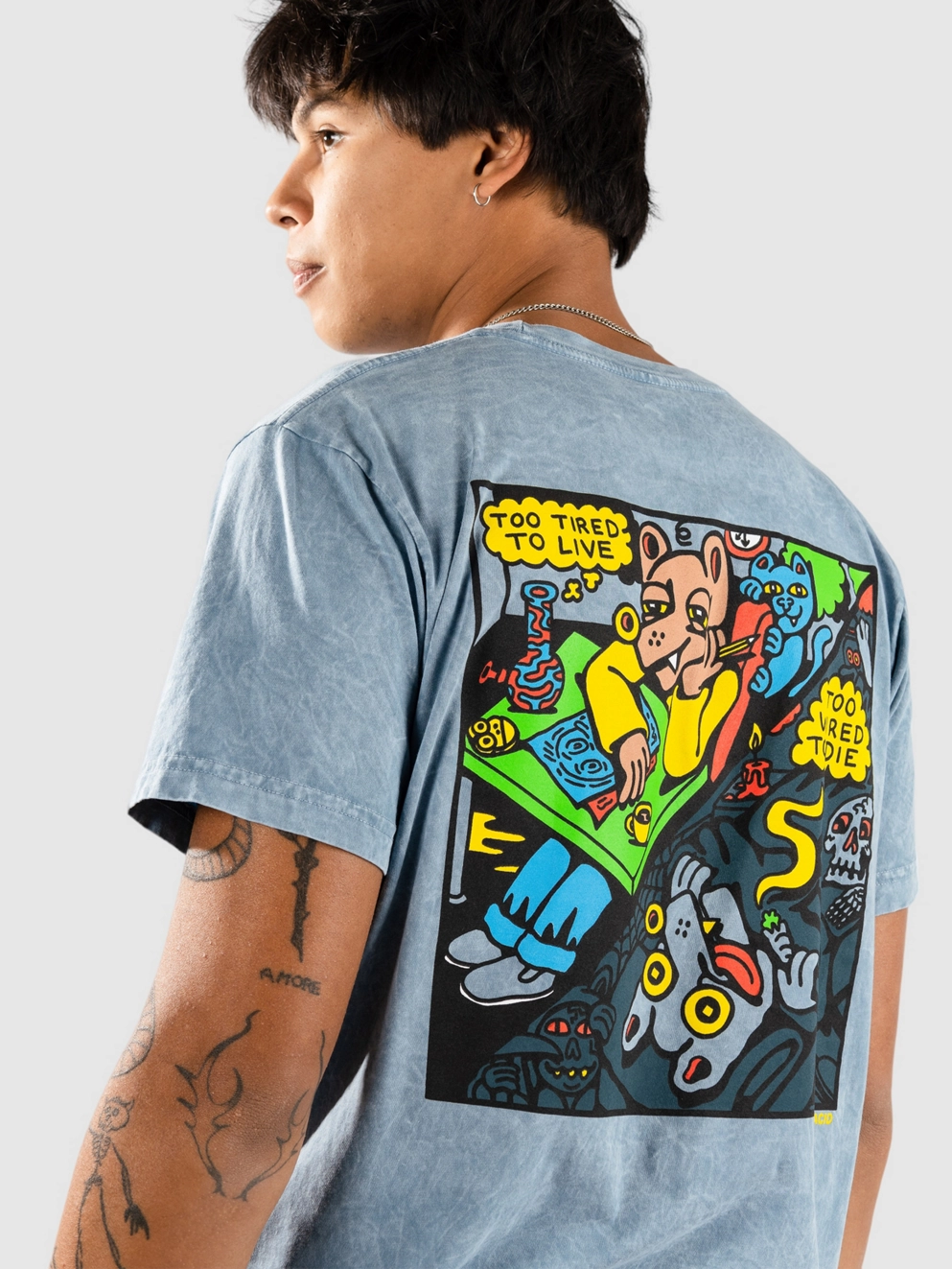 Killer Acid Duality Ice T-Shirt dye ice blue