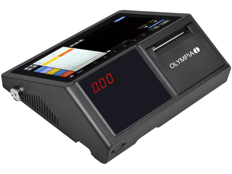 Olympia Registrierkasse T110 Schwarz Registrierkasse mit 80 mm Thermodrucker