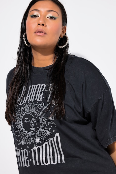 T-Shirt, Oversized, Vintage Look, Sun-Print