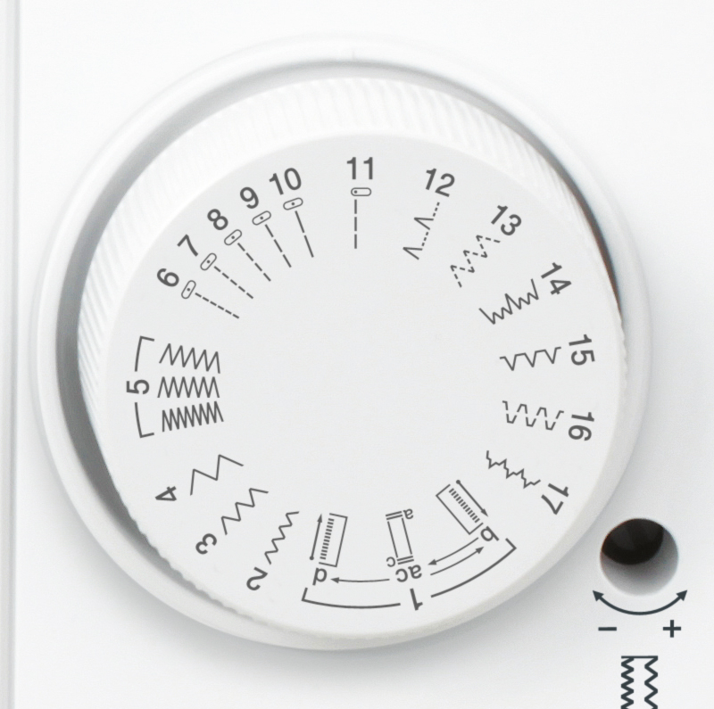 X17S Nähmaschine Mechanische Freiarm Nähmaschine für Einsteiger (X17SVM1) - Weiss / Blau