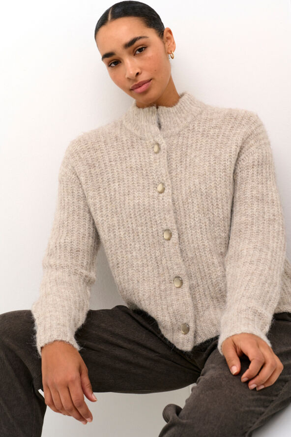Kaffe KAane Knit Cardigan Major brown melange