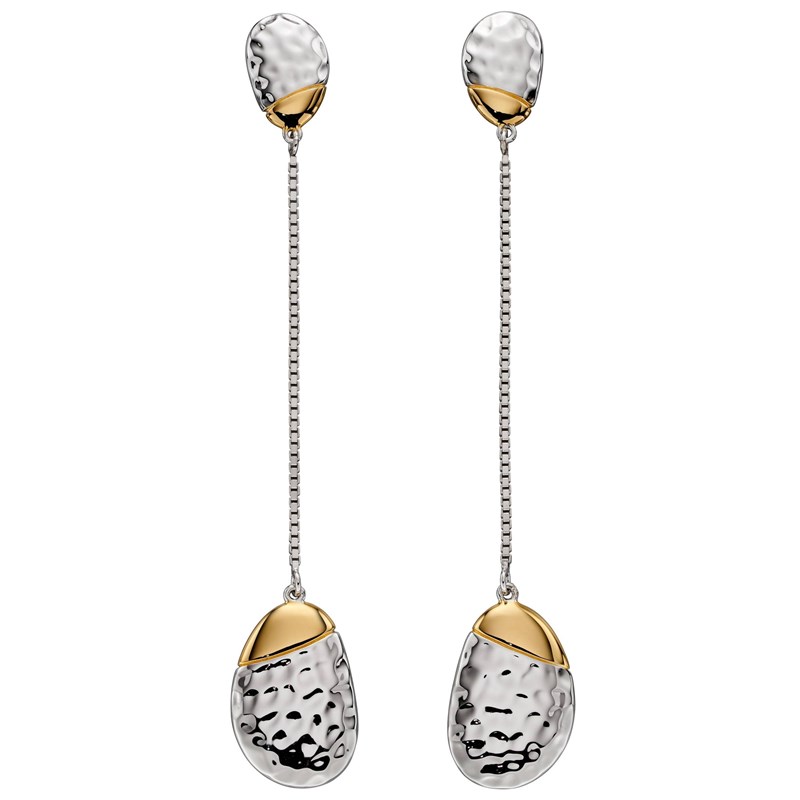 Boucle d'oreille plaqué or en argent 925/1000
