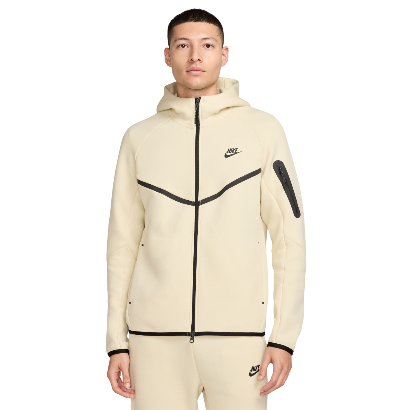 Nike Tech Fleece Sportswear Vest Gebroken Wit Zwart