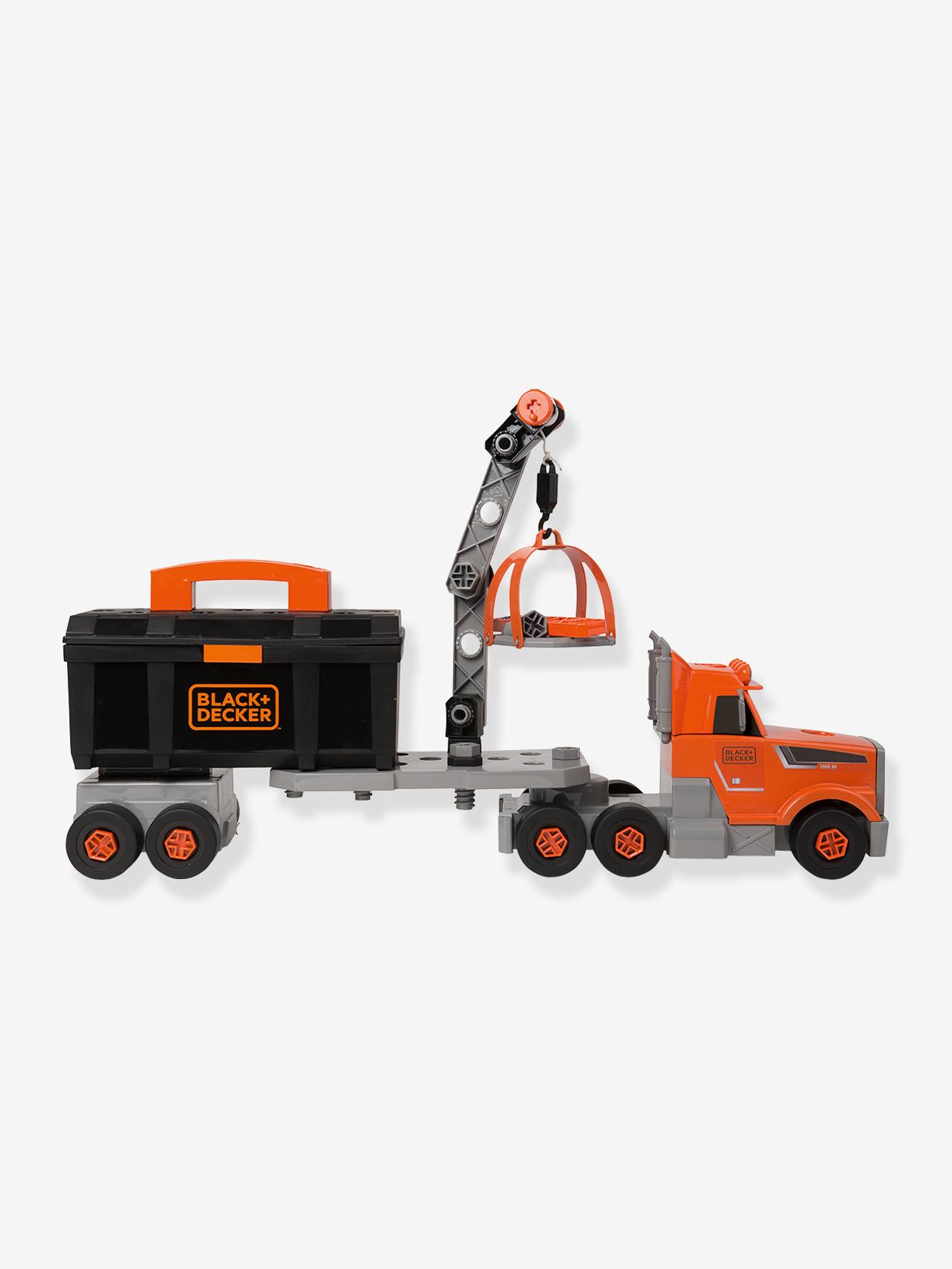 Caminhão de ferramentas Black+Decker SMOBY, laranja/preto/cinza