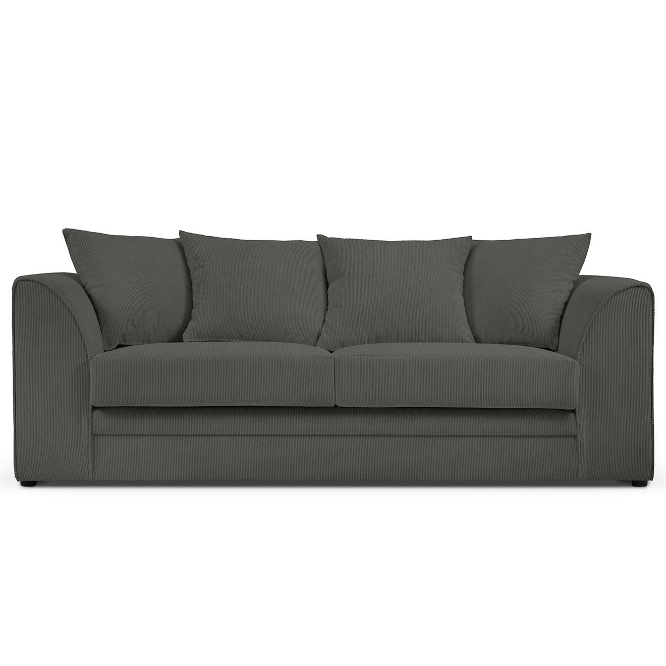 Mazzini Sofas Canapé Quince 3 Places gris foncé - 182x92x80 cm