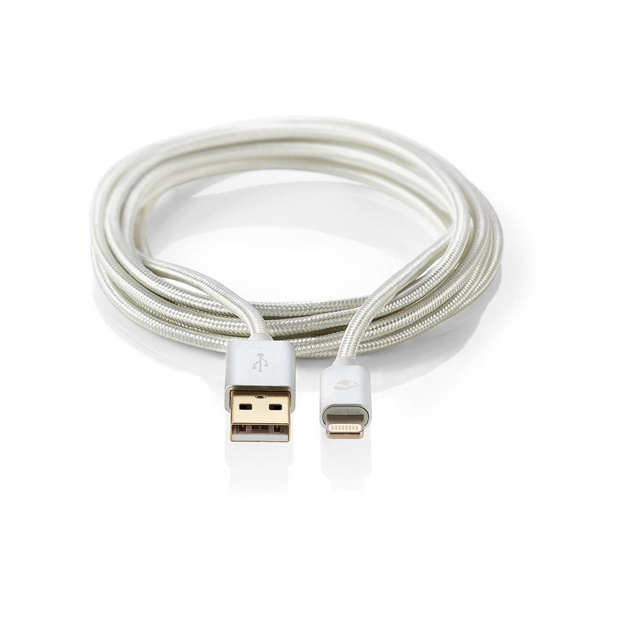 Kabel for Synkronisering og Lading | Gullbelagt 3,0 m | USB-A Hann til 8-pinners