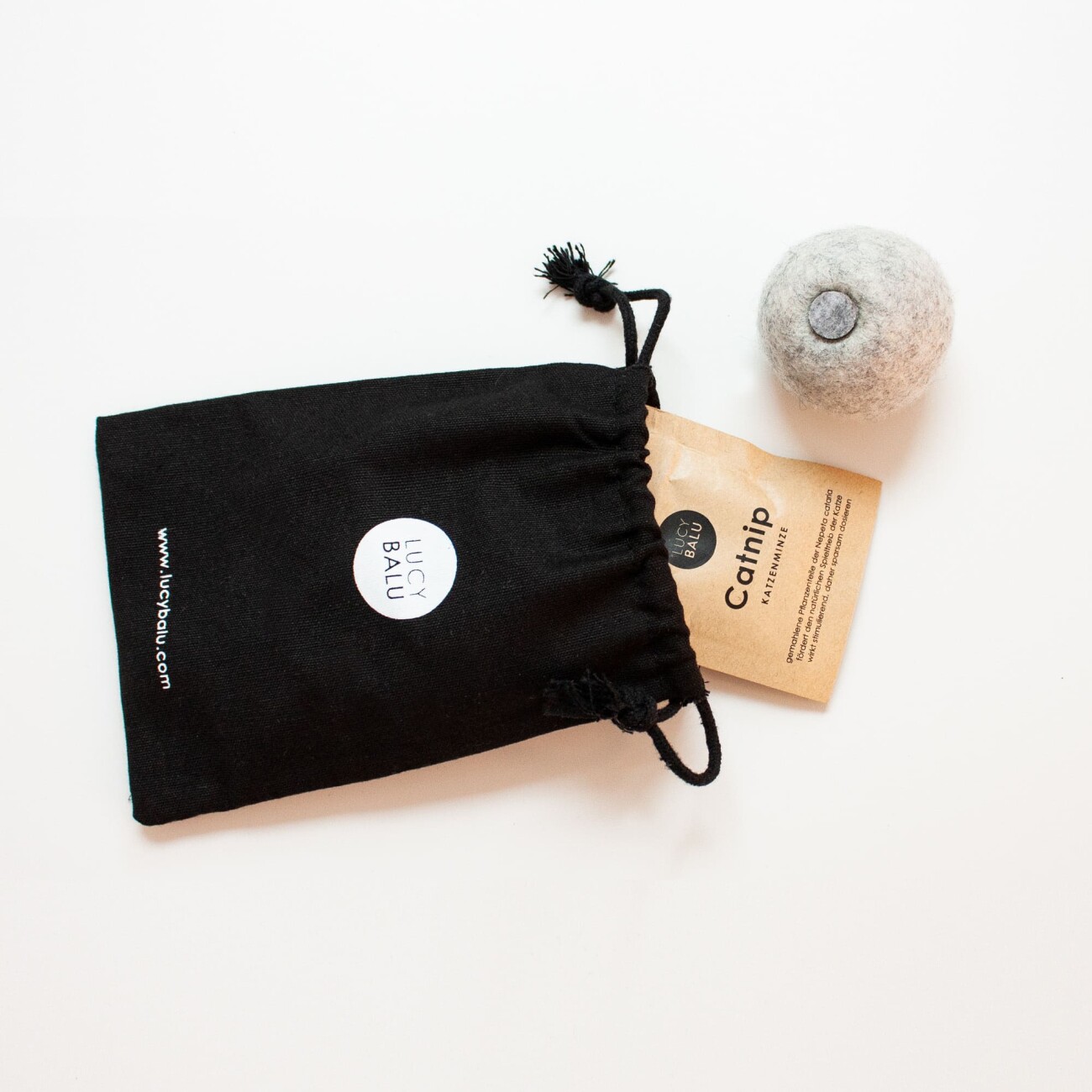 LucyBalu MINT BALL Filzball mit Katzenminze