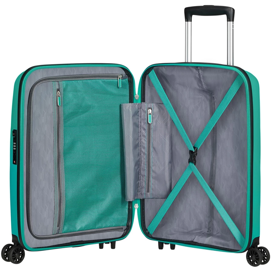 American Tourister Bon Air DLX 4-Rollen-Kabinentrolley S 55cm seaport blue