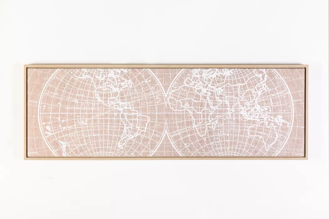 Wandbild 120 x 40 cm Weltkarte I