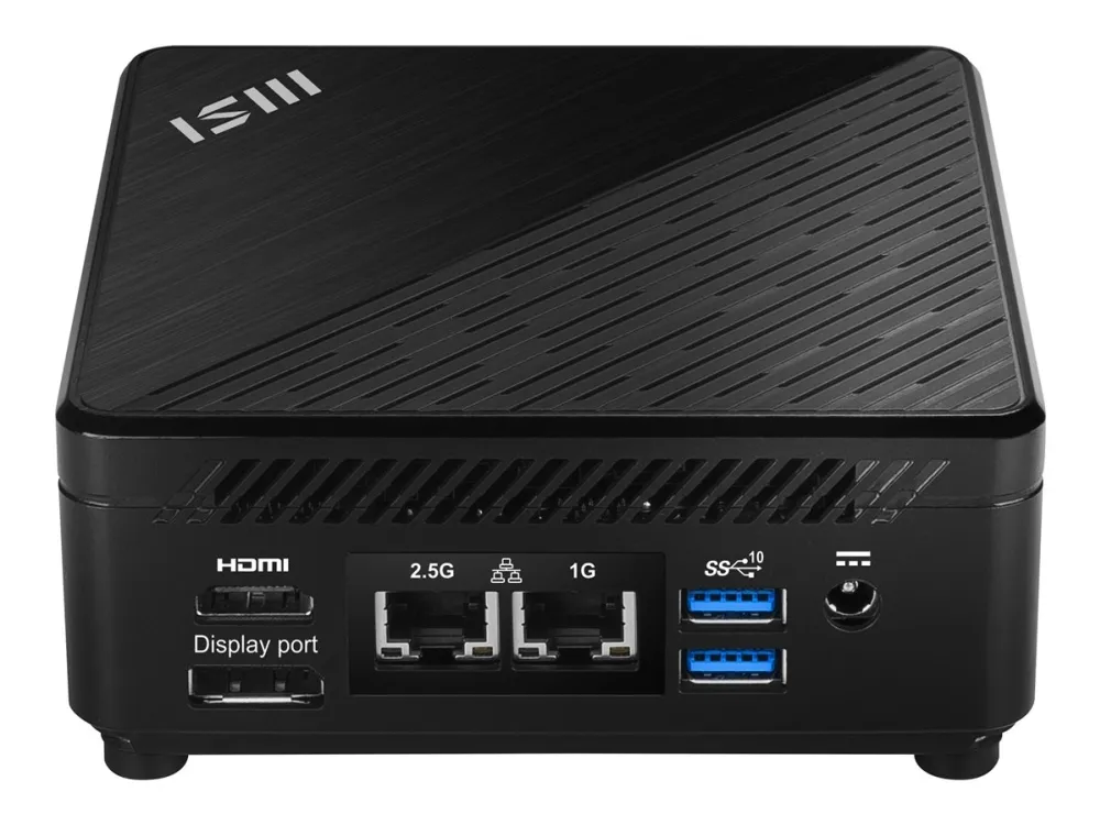 MSI Cubi 5 12M 021BDE - Barebone - mini PC - 1 x Core i5 1235U / op til 4.4 GHz - RAM 0 GB - UHD Graphics - Gigabit Ethernet, 2.5 Gigabit Ethernet, IEEE 802.11ax (Wi-Fi 6E), Bluetooth 5.3 - sort