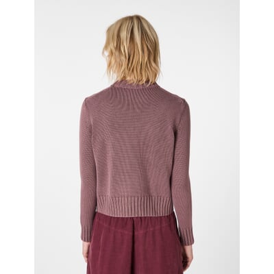 Damen-Baumwollpullover, Mauve