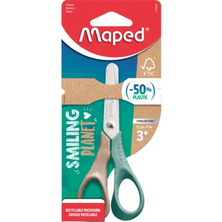 Maped Schere SMILING PLANET VIVO 12 cm - Blister