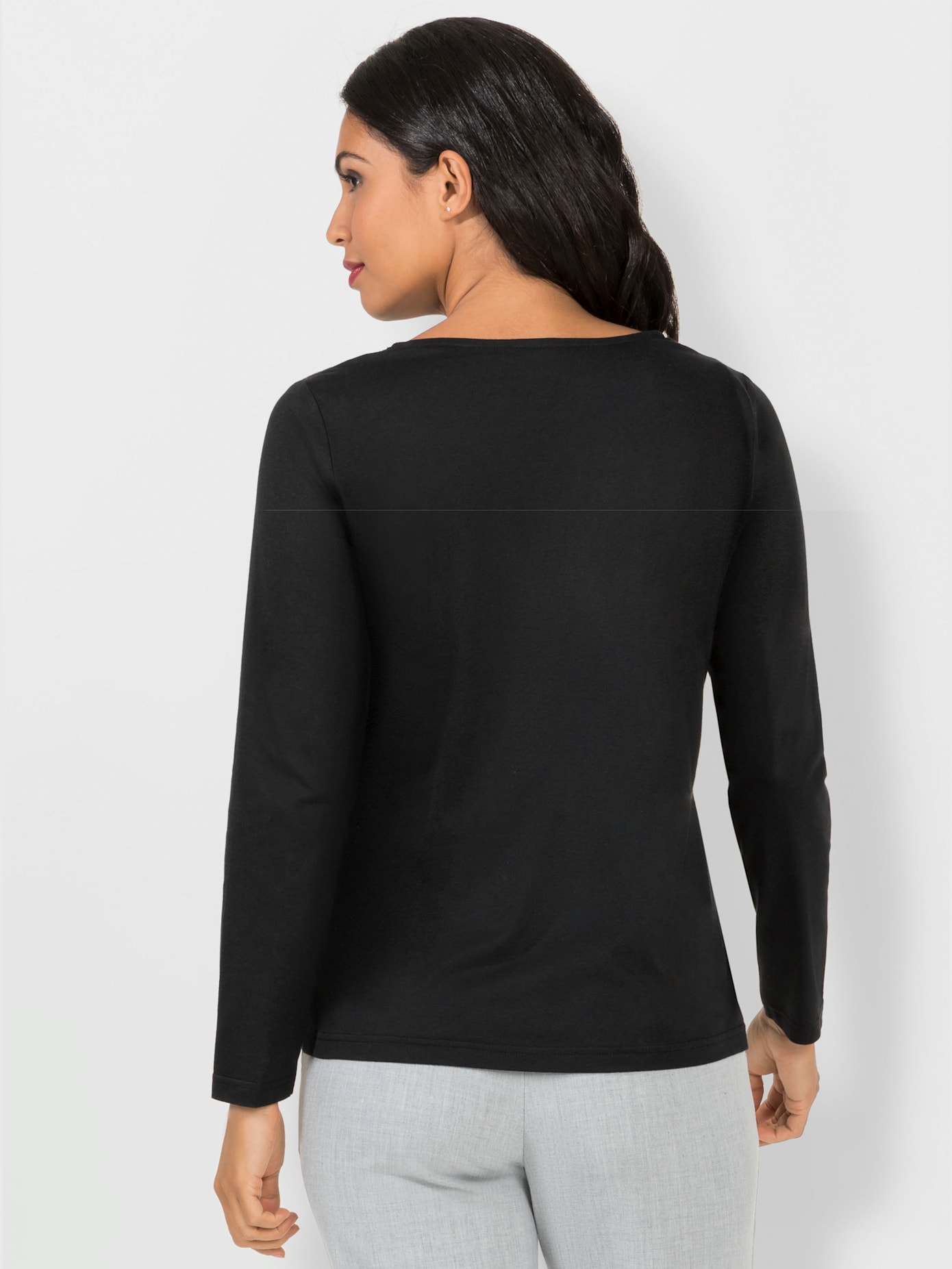 T-shirt en v 50% coton