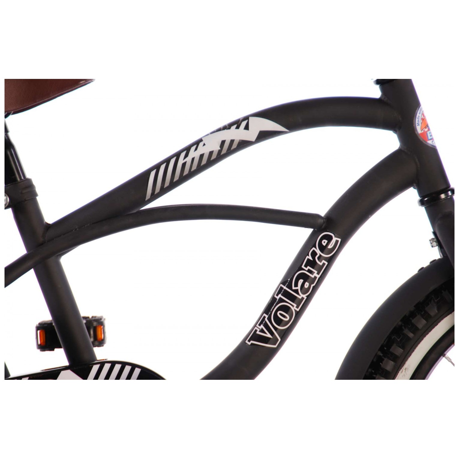Volare Black Cruiser Fiets - 18 inch - Zwart