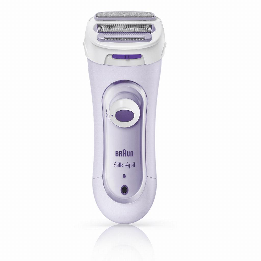 Braun Silk-épil Lady Shaver 5-560 Lila - 3in1 Draadloos Elek Scheerapparaat, Trimmer En Scrubsysteem