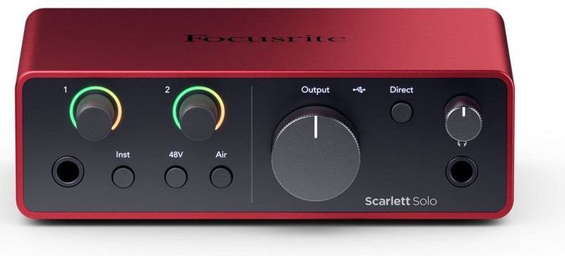 Focusrite Scarlett 4rd Gen Solo Studiobundel - USB audio interface, 1 mic in / 2 lijn uit