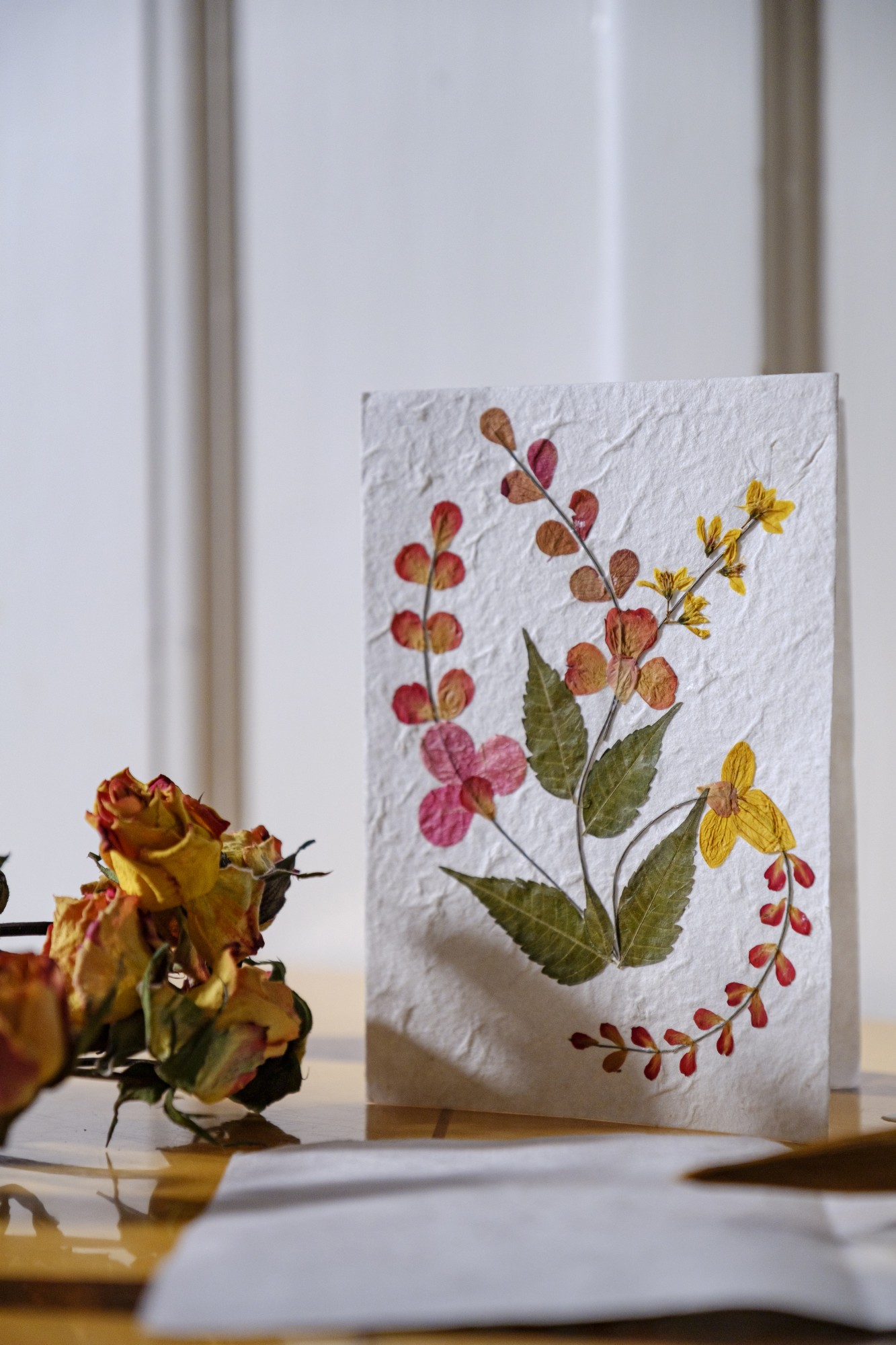 Grußkarte 'Blumen', mit Umschlag, H 17,5 cm, B 12,5 cm günstig bestellen