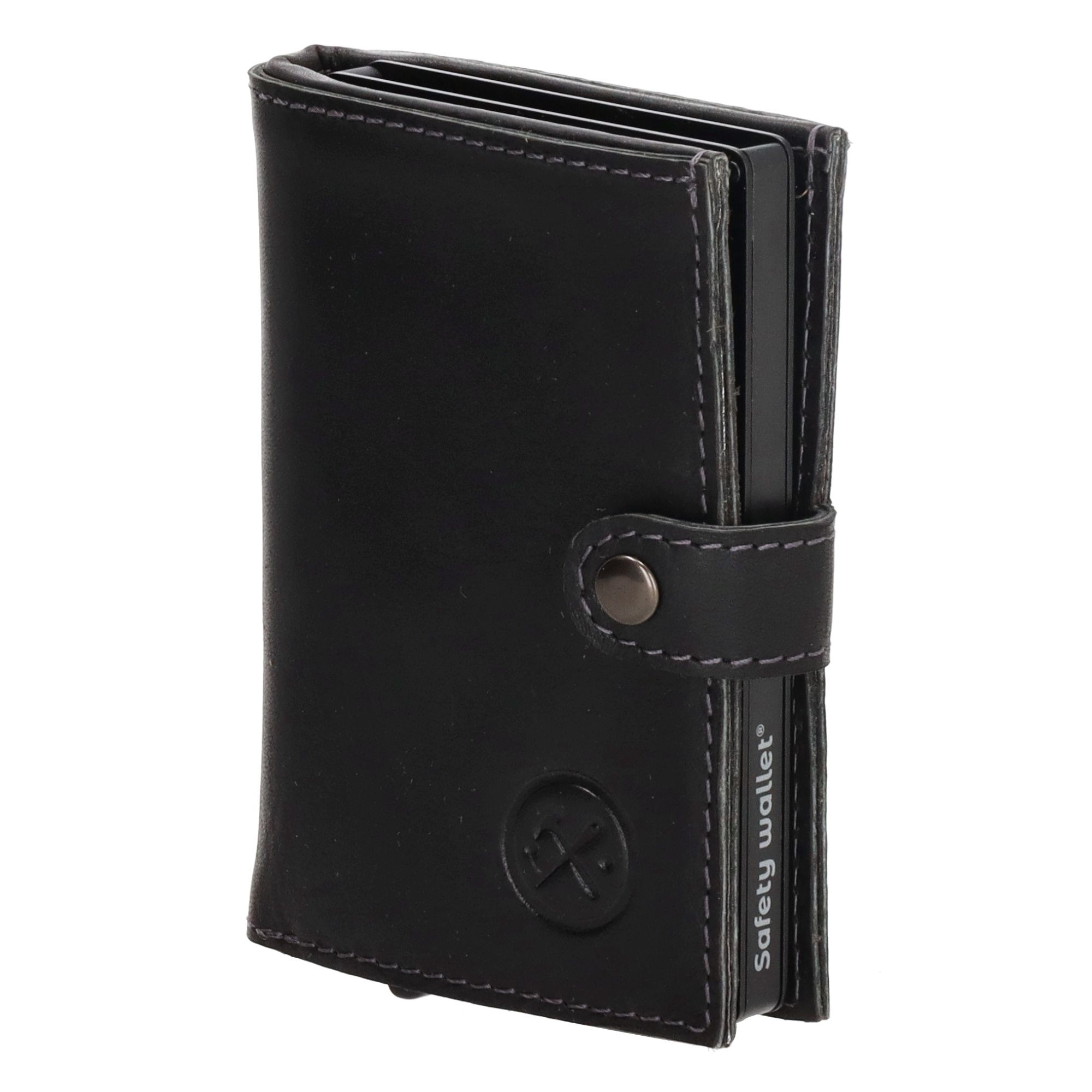 Hide & Stitches Japura Safety Wallet Black