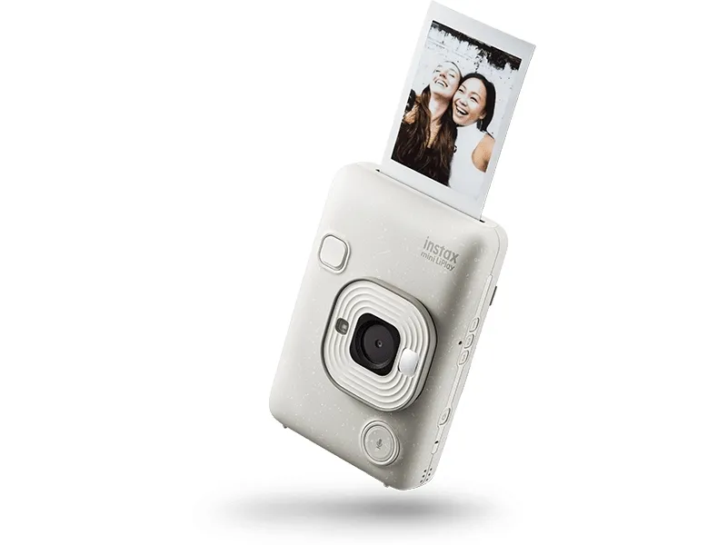 Fujifilm Instax Mini LiPlay - Digitalkamera - kompakt med hurtigfotoprinter - Bluetooth - diset hvid