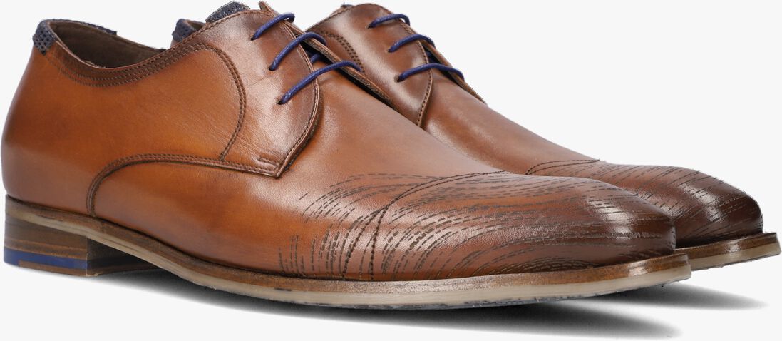 FLORIS VAN BOMMEL cognac floris van bommel nette schoenen sfm-30303