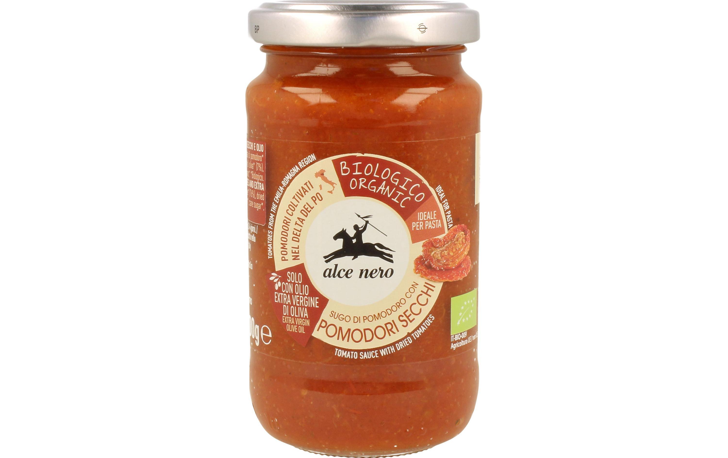 Pastasauce Bio Tomaten mit getrockneten Tomaten 200 gBiologisch zertifizierte Sauce für Teigwaren