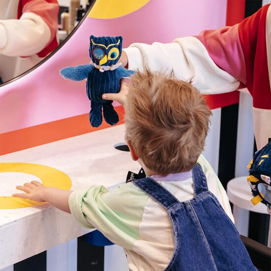 Peluche avec boîte cadeau Petit Simply Astros le hibou   de               Les Déglingos