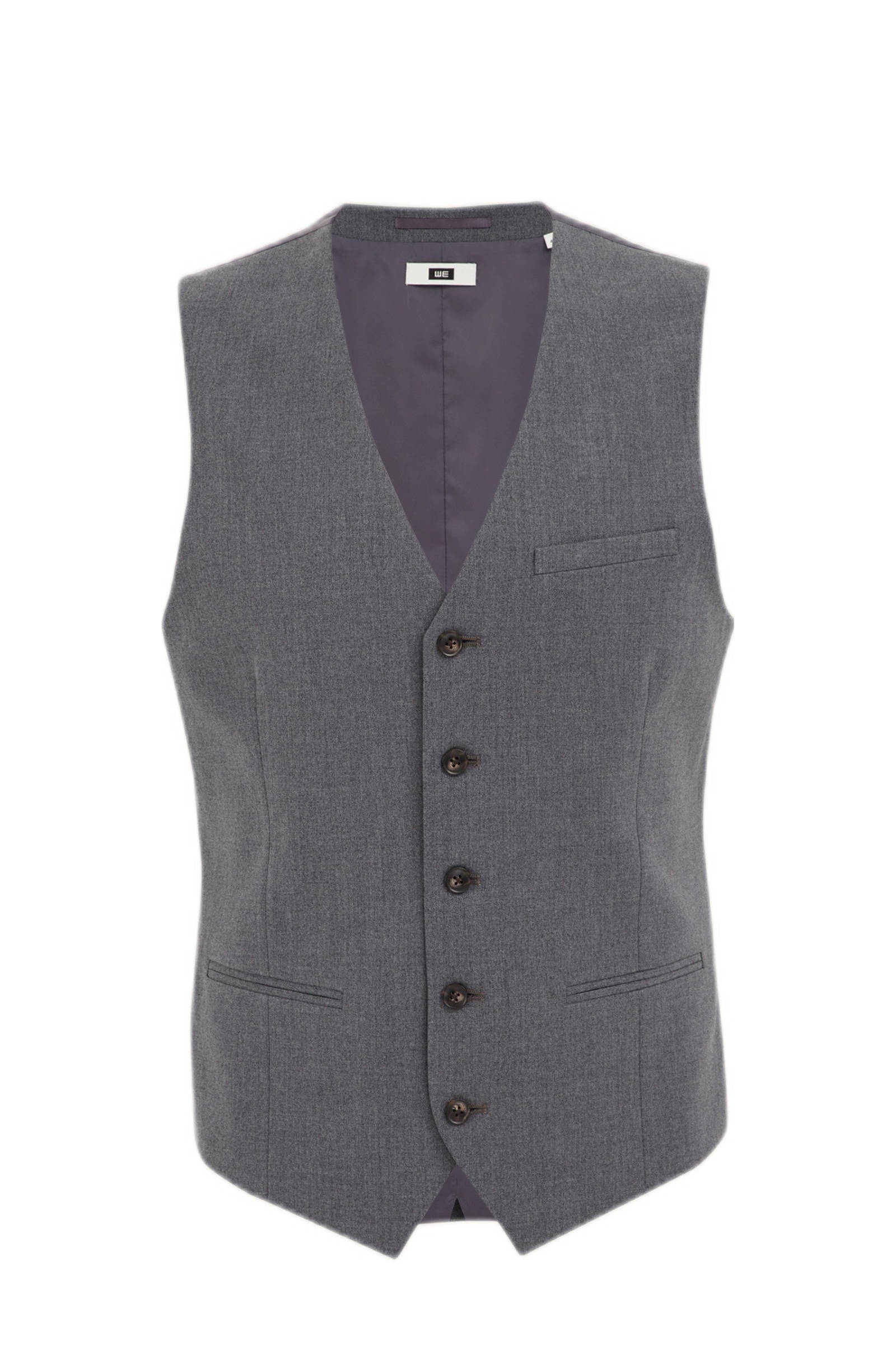 gilet mid grey melange