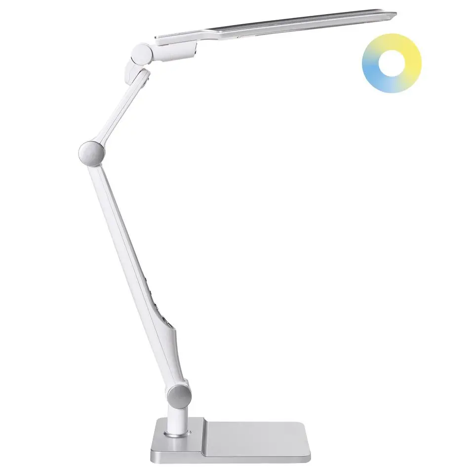 PEGASI - Bureaulamp LED - Zilver - Synthetisch materiaal