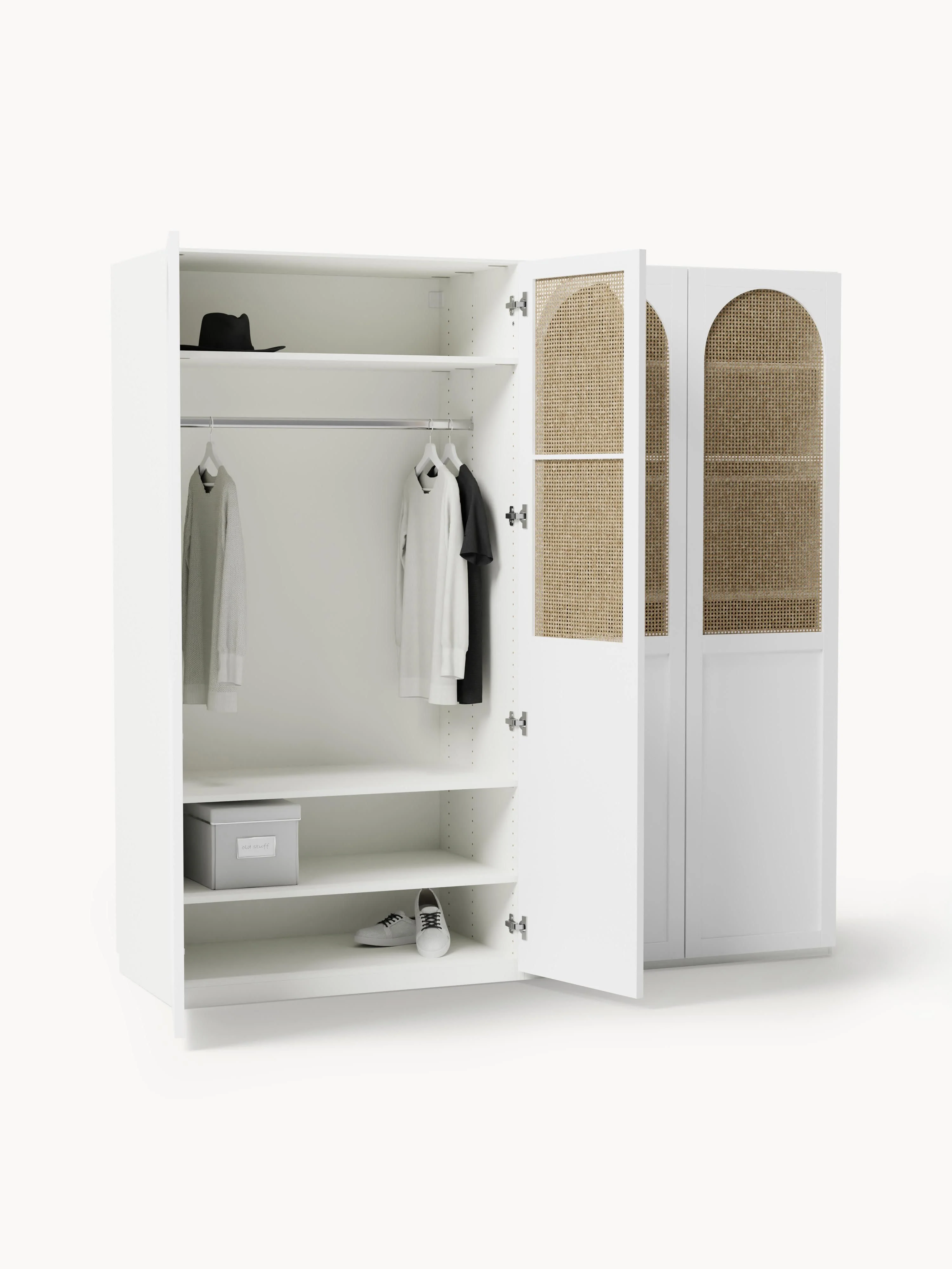 Modulaire draaideurkast Jeanne, 200 cm breed, diverse opties