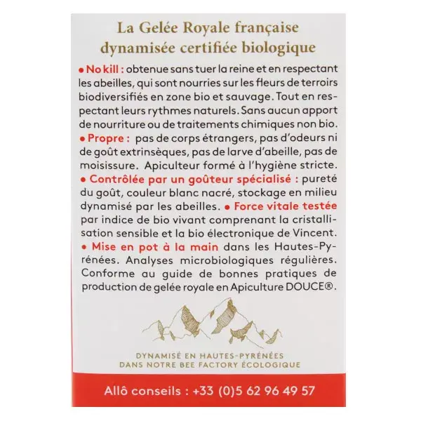 Ballot-Flurin Santé Gelée Royale Française Dynamisée Bio 10g