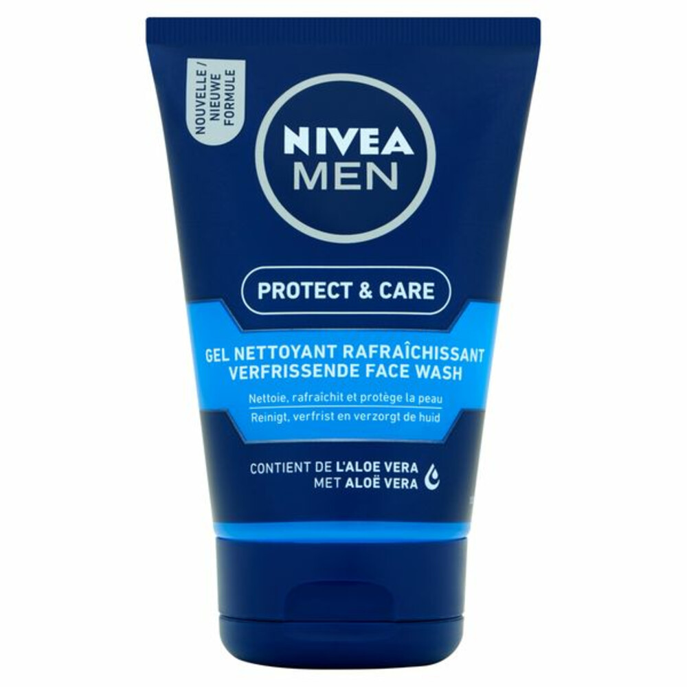 6x Nivea Men Face Wash Protect & Care100 ml