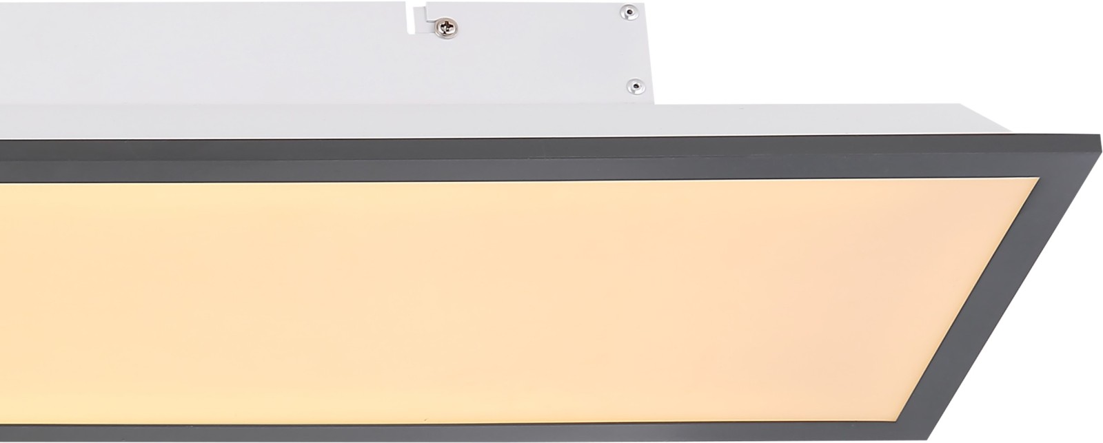 LED-Deckenleuchte - weiß-alufarben - 80 cm