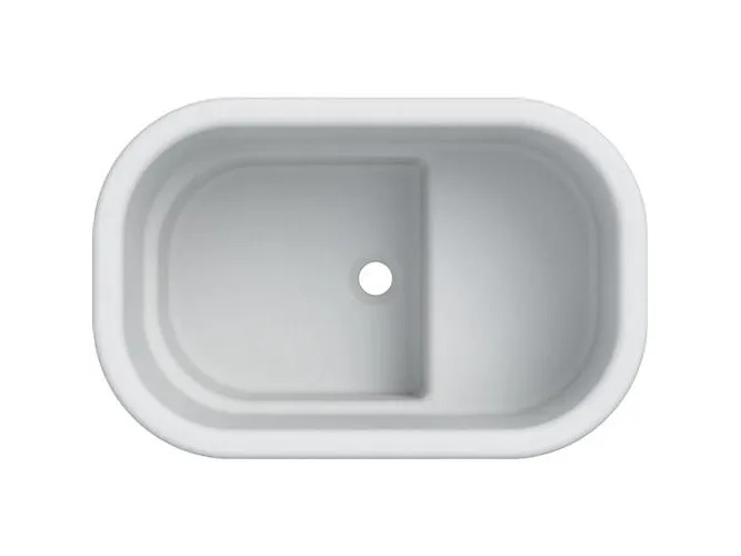Badekar Bambini t/sidde hvid 63L