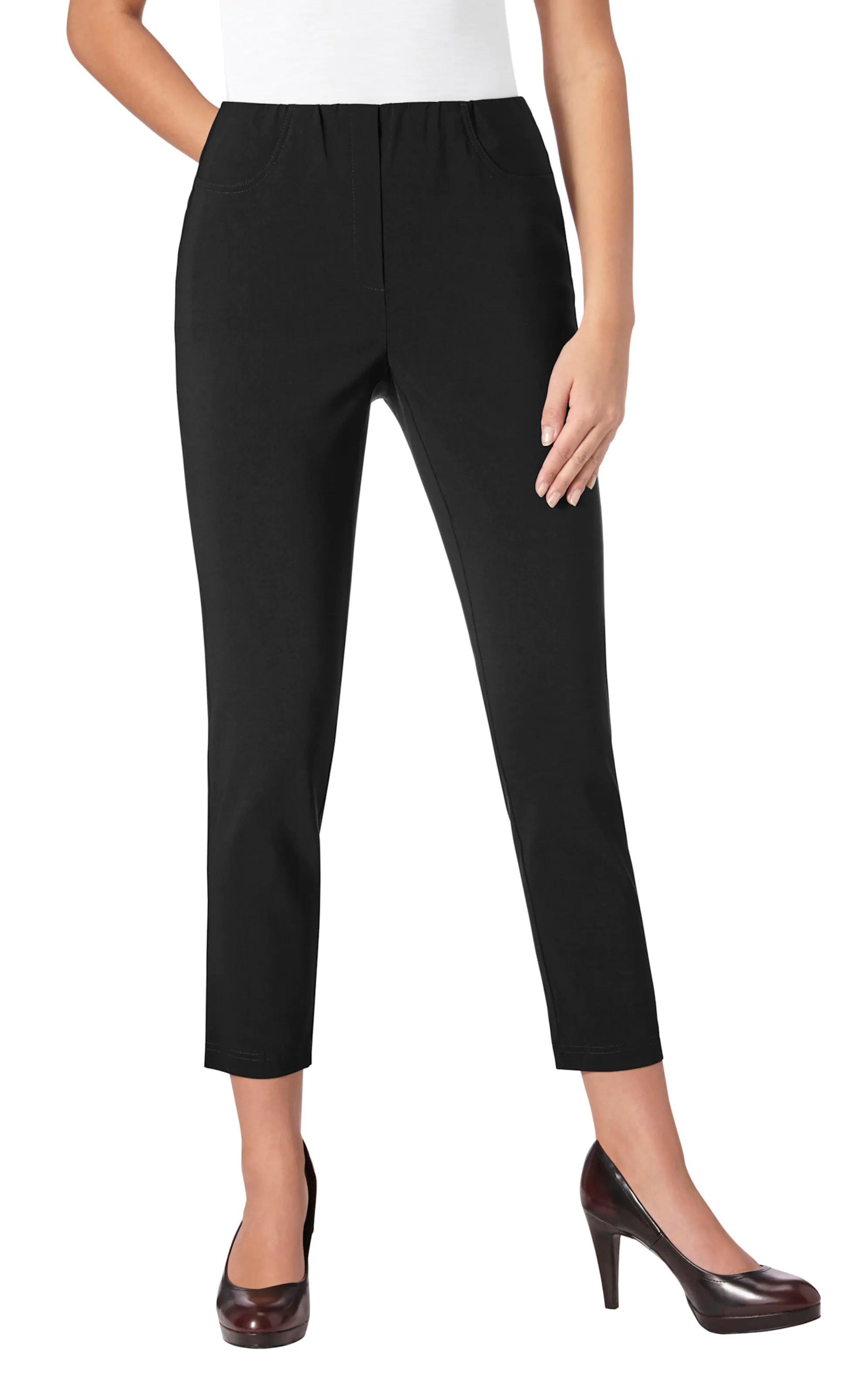 7/8-Hose in schwarz