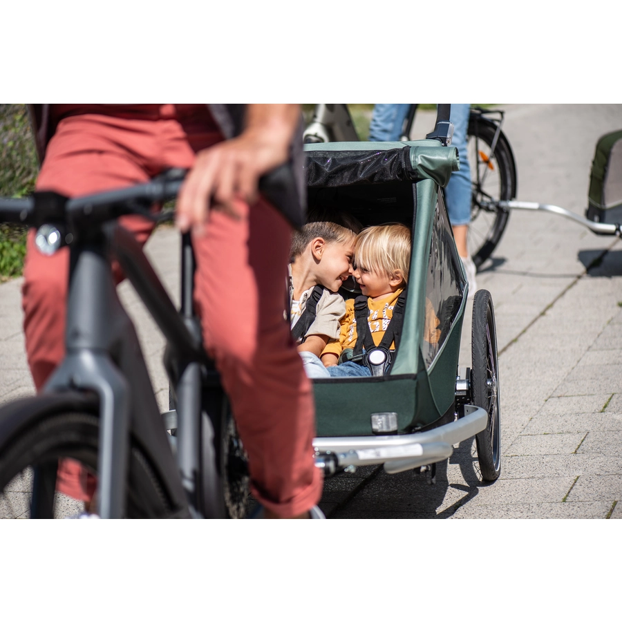 CROOZER Kinderfahrradanhänger Kid Vaaya 2 Jungle green