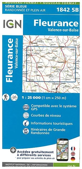 IGN - 1842 SB FLEURENCE 1 25 000