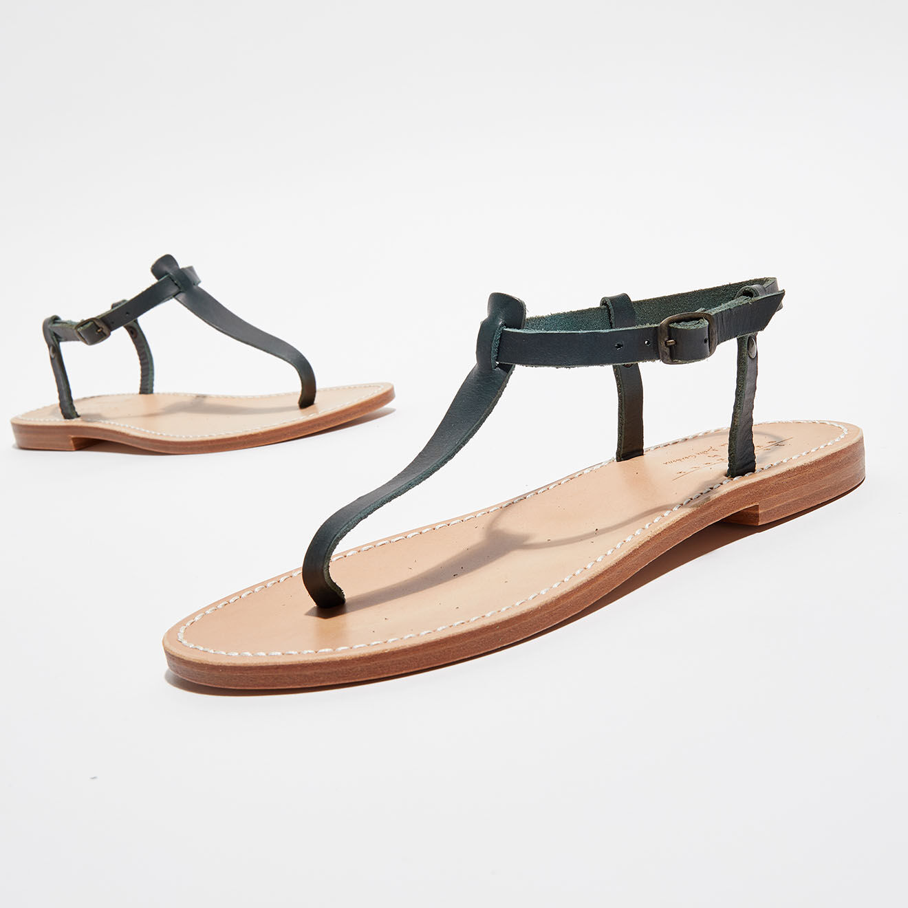Laura Urbinati Sandales en Cuir forêt