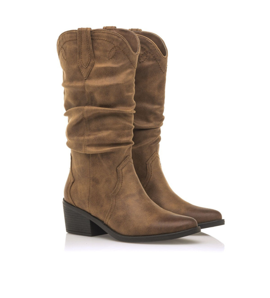 Botas Mustang Tanubis marrons - Salto de 6 cm -