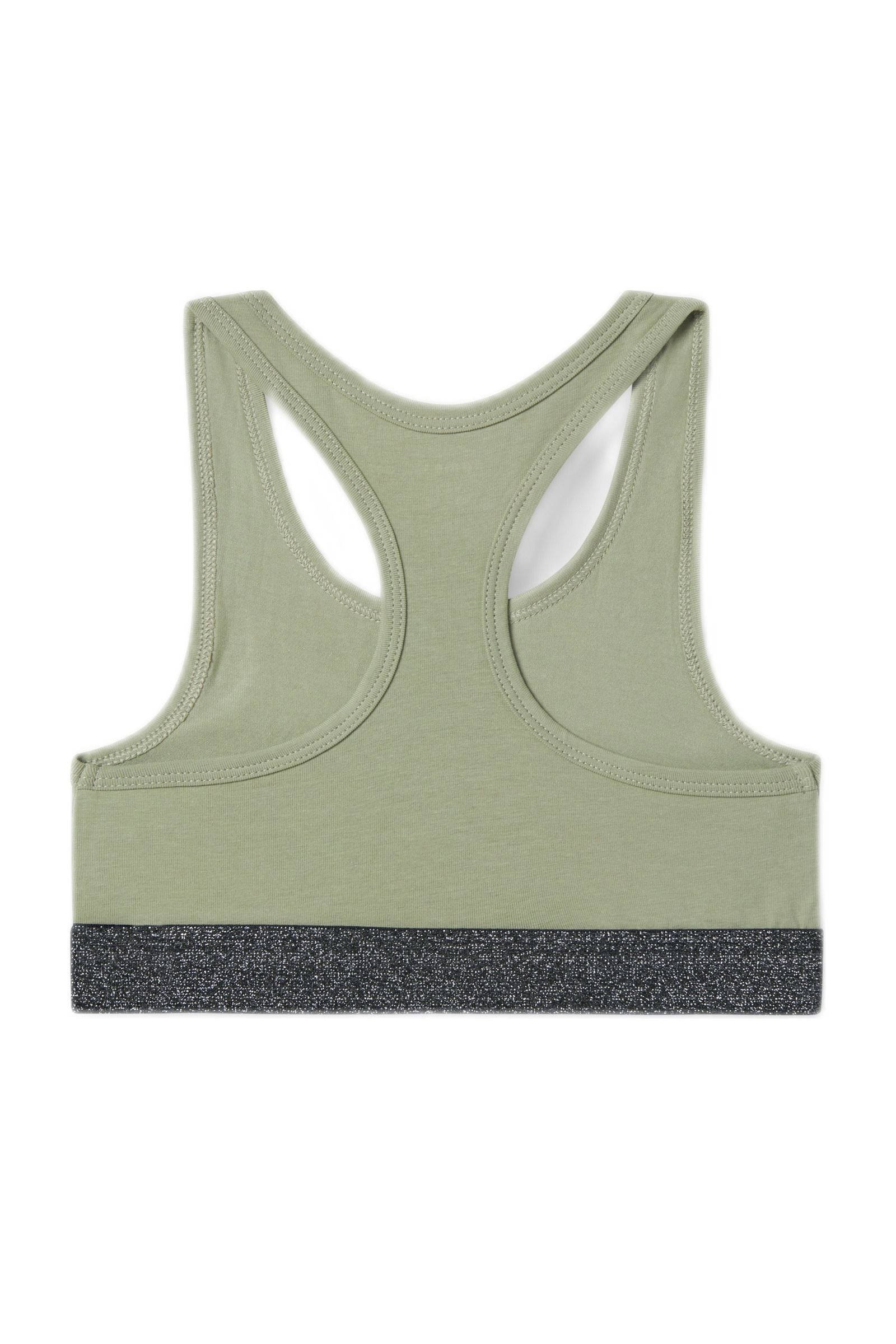 NAME IT bh top - set van 2 lichtgroen/zwart