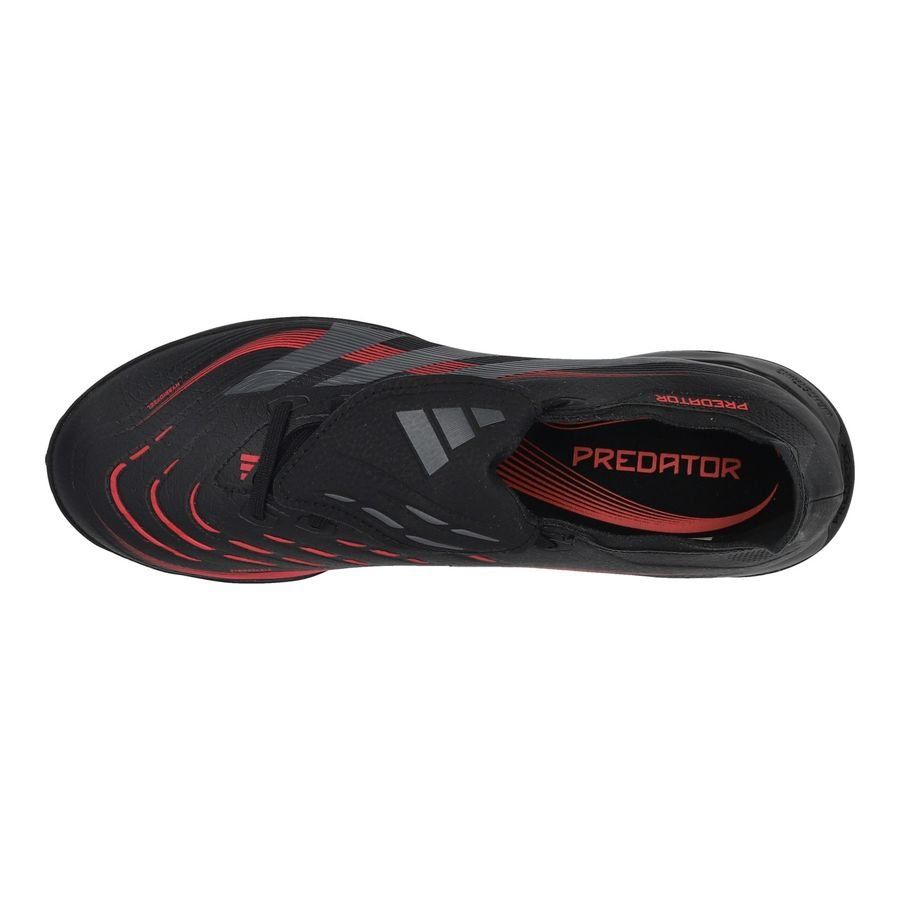 adidas Predator League Fold-over Tongue TF Stealth Victory - Noir/Gris/Lucid Red