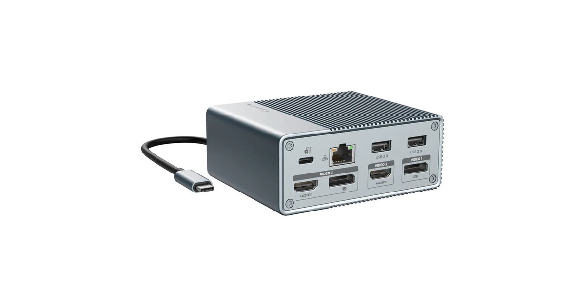 HyperHyperDrive GEN2 12-in-1 USB-C Docking Station  (Zilver)