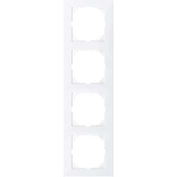 Merten System-M Pure afdekraam 4 voudig actief wit