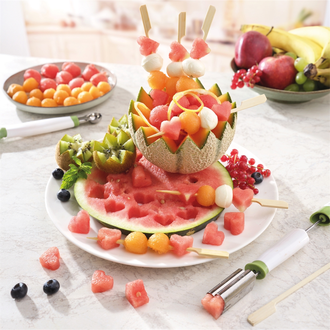 Lot de découpe fruits et légumes